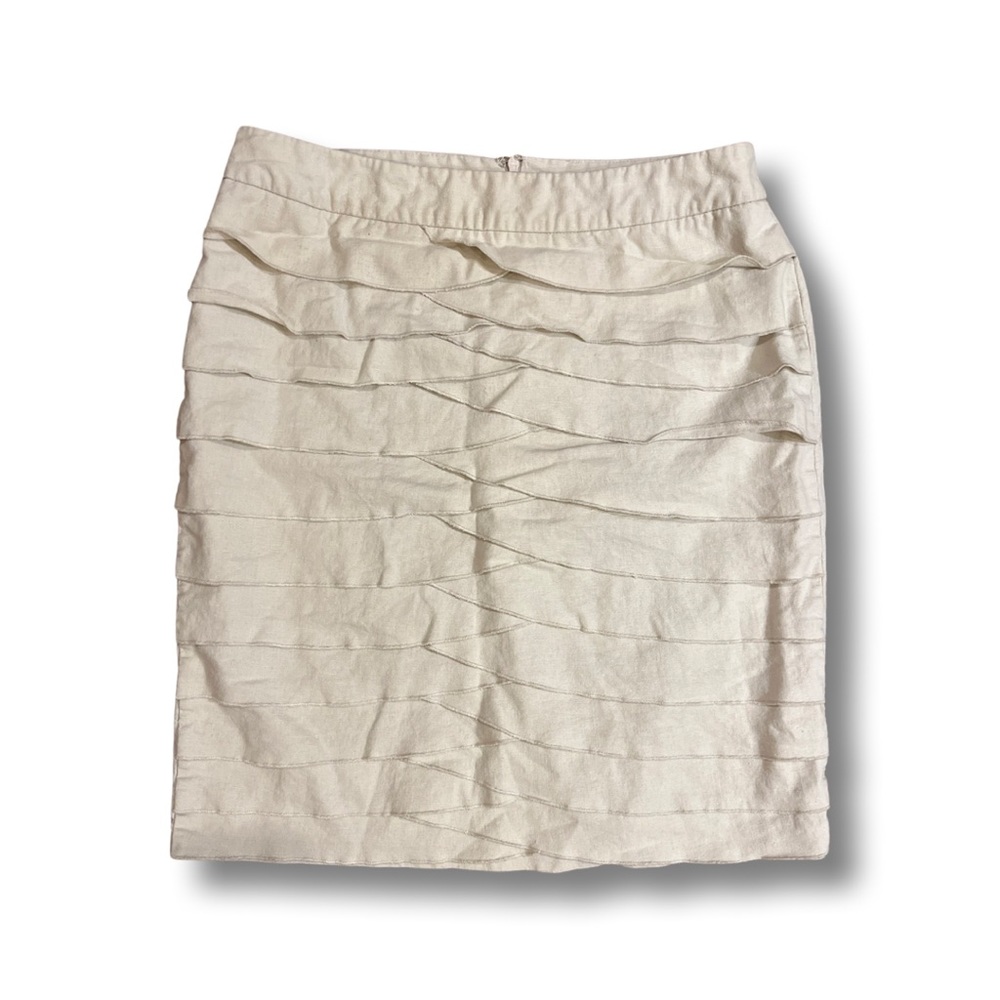 Larry Levine Linen Pencil Skirt Size 8